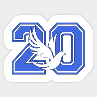 Zeta Phi Beta 1920 - 2020 Dove Sticker